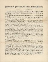 Principles and Practice of The China Inland Mission