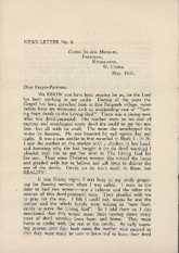 Field correspondence from Maurice Hutton